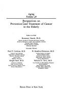Perspectives on prevention and treatment of cancer in the elderly
