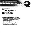Quick reference to therapeutic nutrition