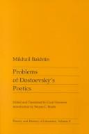 Problemy poėtiki Dostoevskogo