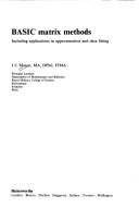 BASIC matrix methods, including applications in approximation and data fitting