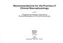 Recommendations for the practice of clinical neurophysiology