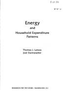 Energy and household expenditure patterns