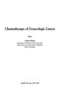 Chemotherapy of gynecologic cancer