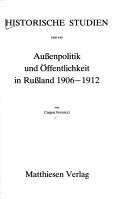 Aussenpolitik und Öffentlichkeit in Russland 1906-1912