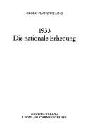 1933, die nationale Erhebung