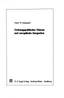 Ordnungspolitischer Dissens und europäische Integration