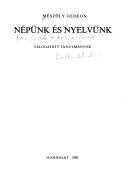 Népünk és nyelvünk