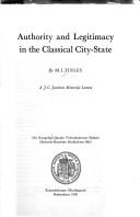 Authority and legitimacy in the classical city-state