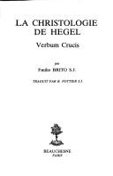 La christologie de Hegel