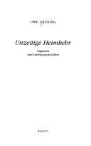 Unzeitige Heimkehr