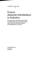 Formen dialektaler Schriftlichkeit in Süditalien
