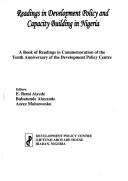 Readings in development policy and capacity building in Nigeria