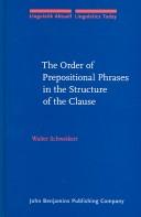 The order of prepositional phrases in the structure of the clause