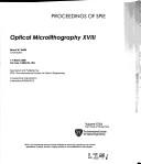 Optical microlithography XVIII