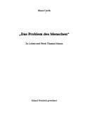 "Das Problem des Menschen"