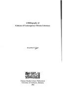 A bibliography of criticism of contemporary Chicano literature