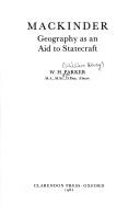 Mackinder--geography as an aid to statecraft