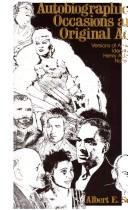 Autobiographical occasions and original acts