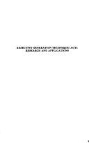 Adjective generation technique (AGT), research and applications