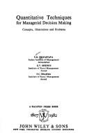 Quantitative techniques for managerial decision making