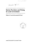 Service provision and pricing in local government