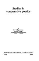 Studies in comparative poetics