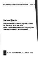 Die politische Entwicklung der Kurden im Irak von 1975 bis 1993