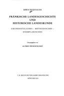 Fränkische Landesgeschichte und historische Landeskunde