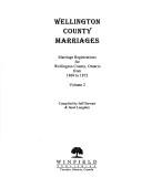 Wellington County marriages