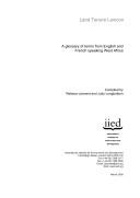 Land tenure lexicon