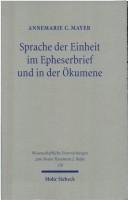 Sprache der Einheit im Epheserbrief und in der Ökumene