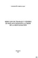 Mercado de trabajo y género en Málaga durante la crisis de la restauración