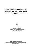 Total factor productivity in Kenya