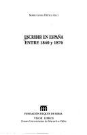 Escribir en España entre 1840 y 1876