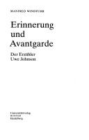 Erinnerung und Avantgarde: der Erz ahler Uwe Johnson
