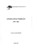 Antakya esnaf teşkilâtı (1709-1860)