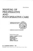 Manual of Preoperative and Postoperative Care