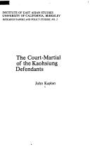 The court-martial of the Kaohsiung defendants