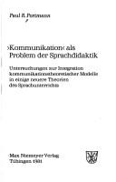 "Kommunikation" als Problem der Sprachdidaktik