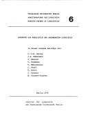 Aufsätze zur Kreolistik und angewandten Linguistik