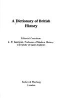 A Dictionary of British history