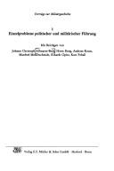 Einzelprobleme politischer und militärischer Führung