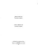 Special report on alcohol statistics =