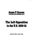 The left opposition in the U.S., 1928-31