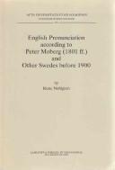 English pronunciation according to Peter Moberg (1801 ff.) and other Swedes before 1900