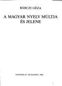 A magyar nyelv múltja és jelene