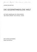 Die gegenstandslose Welt