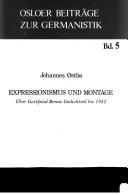 Expressionismus und Montage