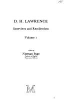 D.H. Lawrence, interviews and recollections