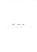 Dativo y locativo en el singular de la flexión nominal indoeuropea